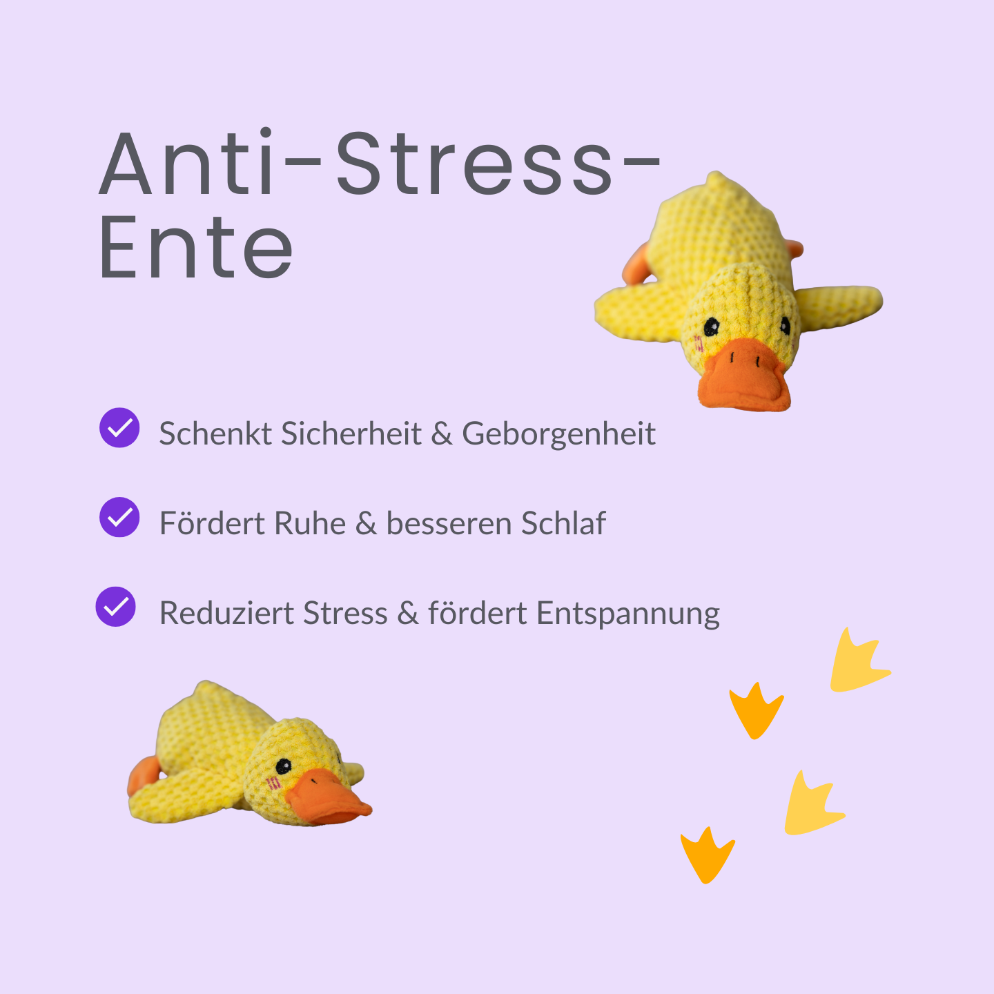 Anti-Stress-Ente - Spielspaß & Entspannung für deinen Hund
