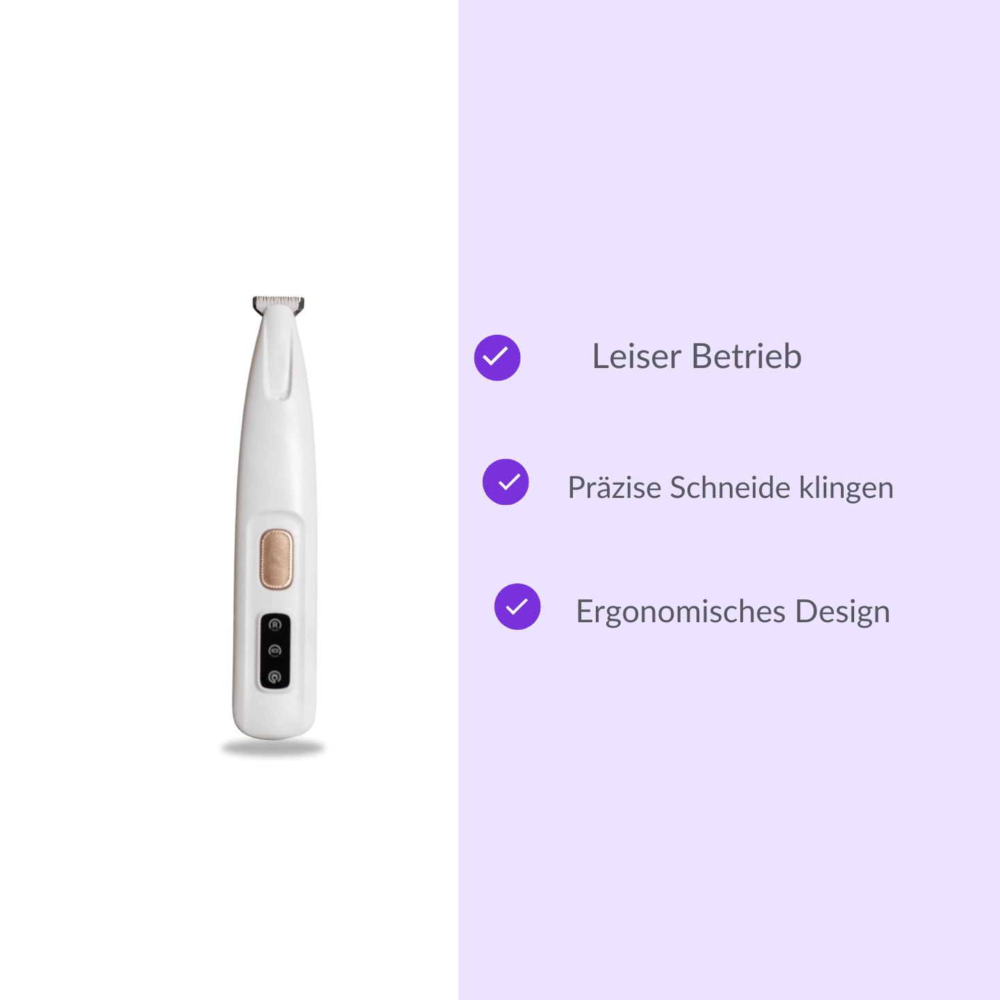 Professioneller Hundepfoten-Trimmer mit LED-Licht!