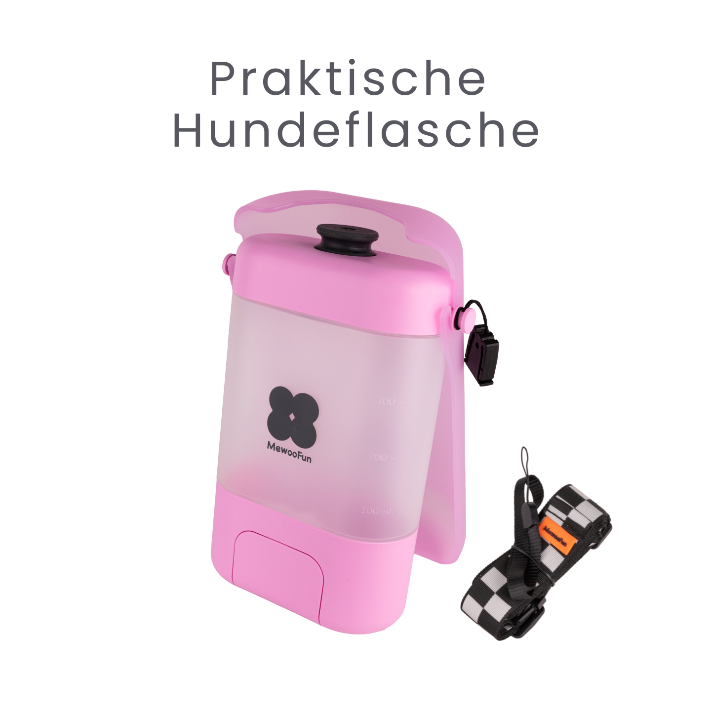 Die praktische Hundewasserflasche für unterwegs