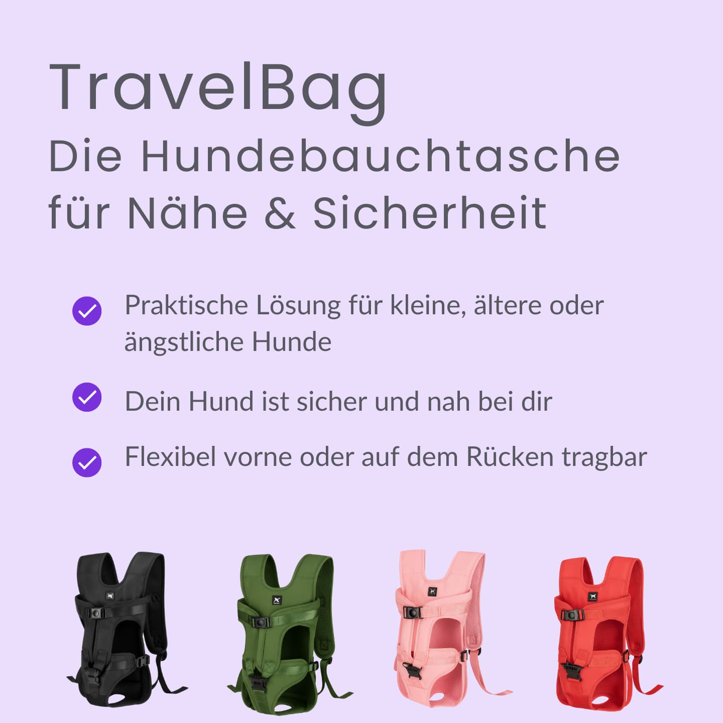 TravelBuddy Bauchtasche, für entspannte Reisen mit deinem Hund