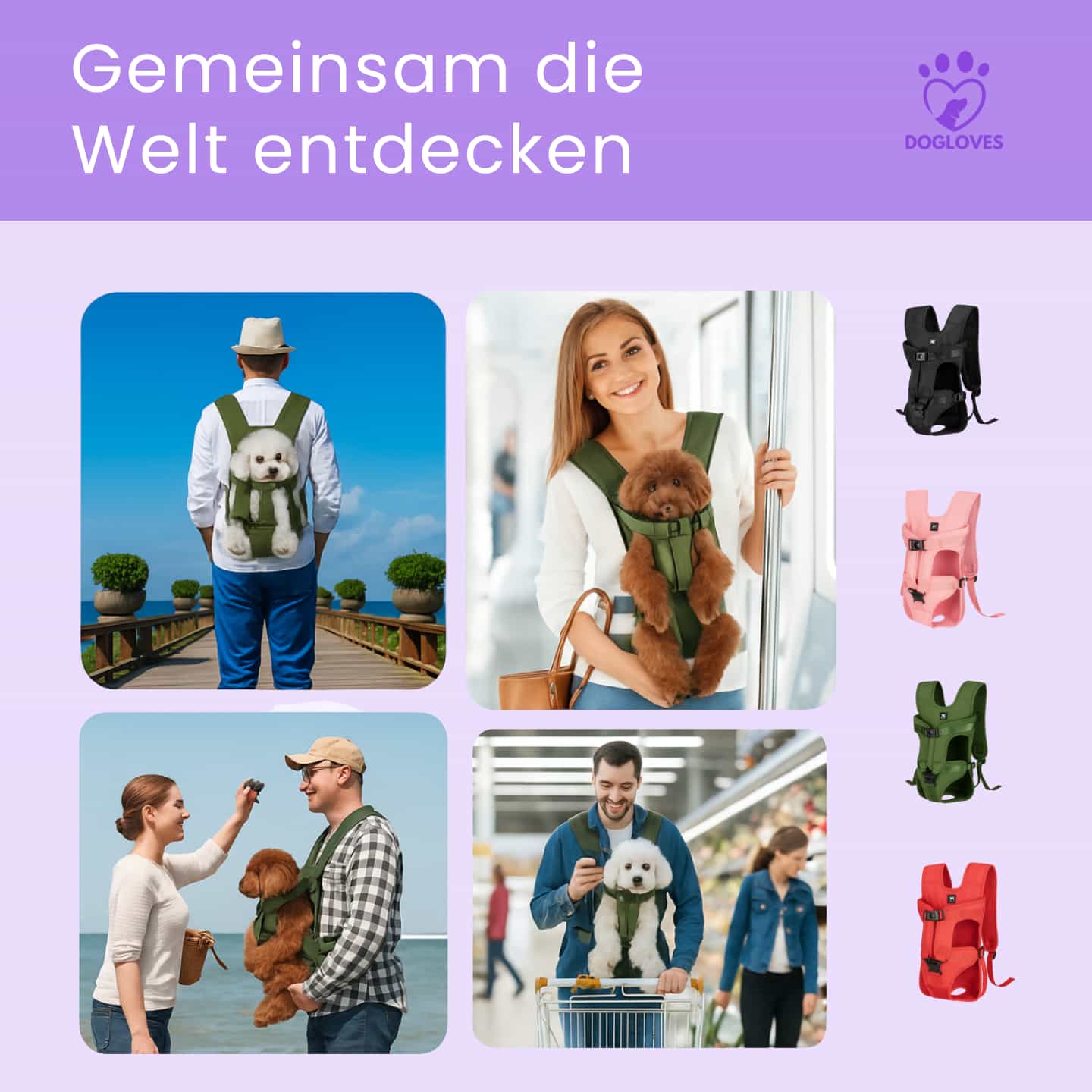 TravelBuddy Bauchtasche, für entspannte Reisen mit deinem Hund