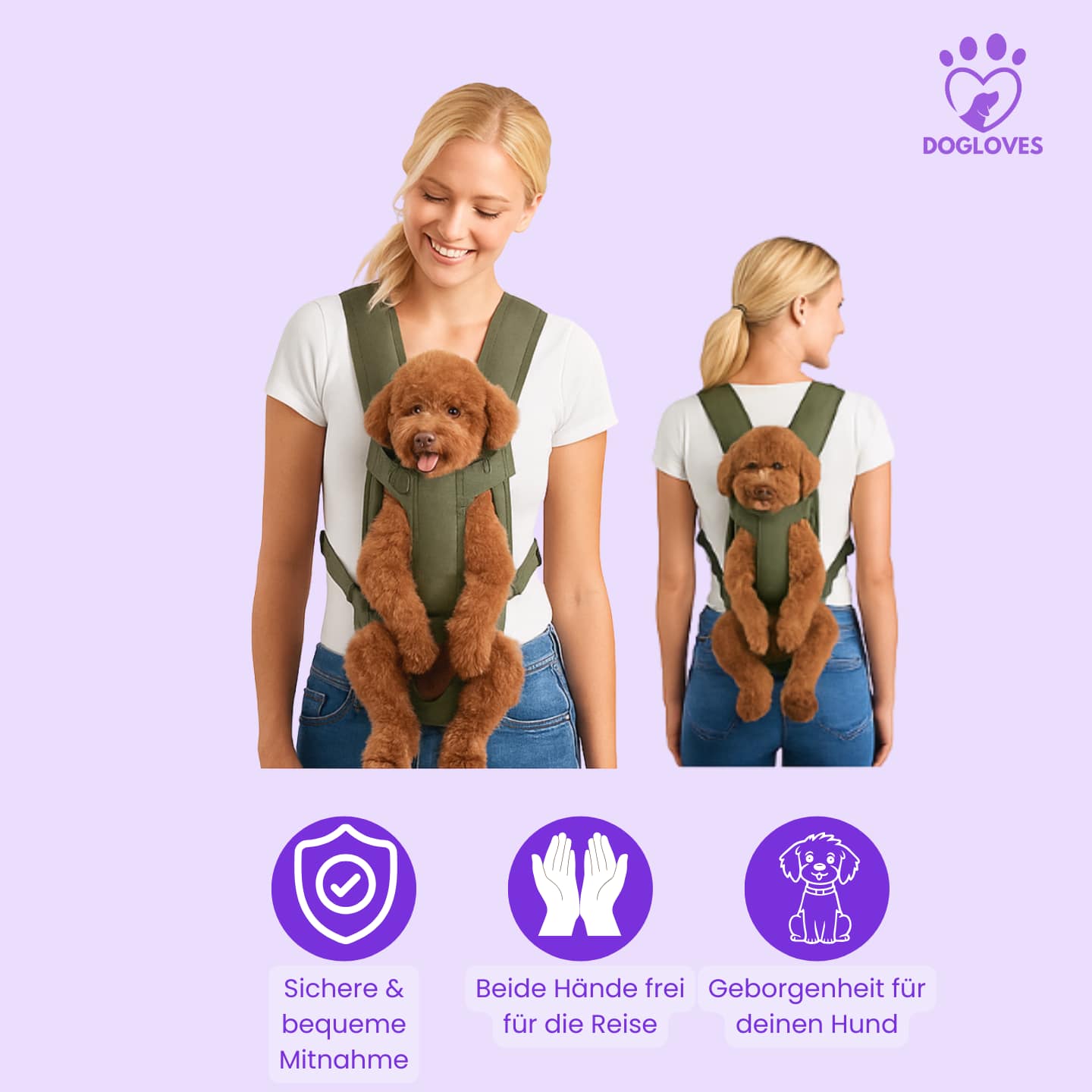 TravelBuddy Bauchtasche, für entspannte Reisen mit deinem Hund