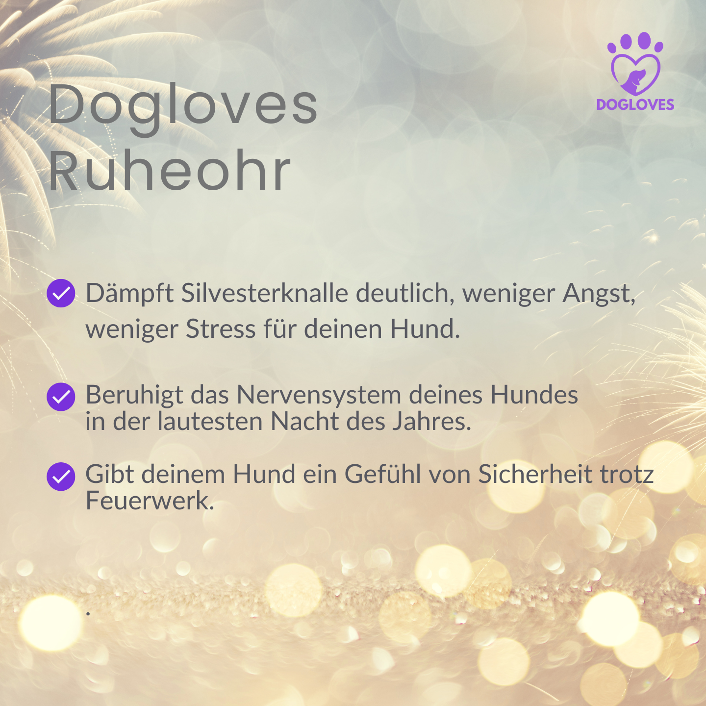 Dogloves Ruheohr – Silvester-Ohrschutz
