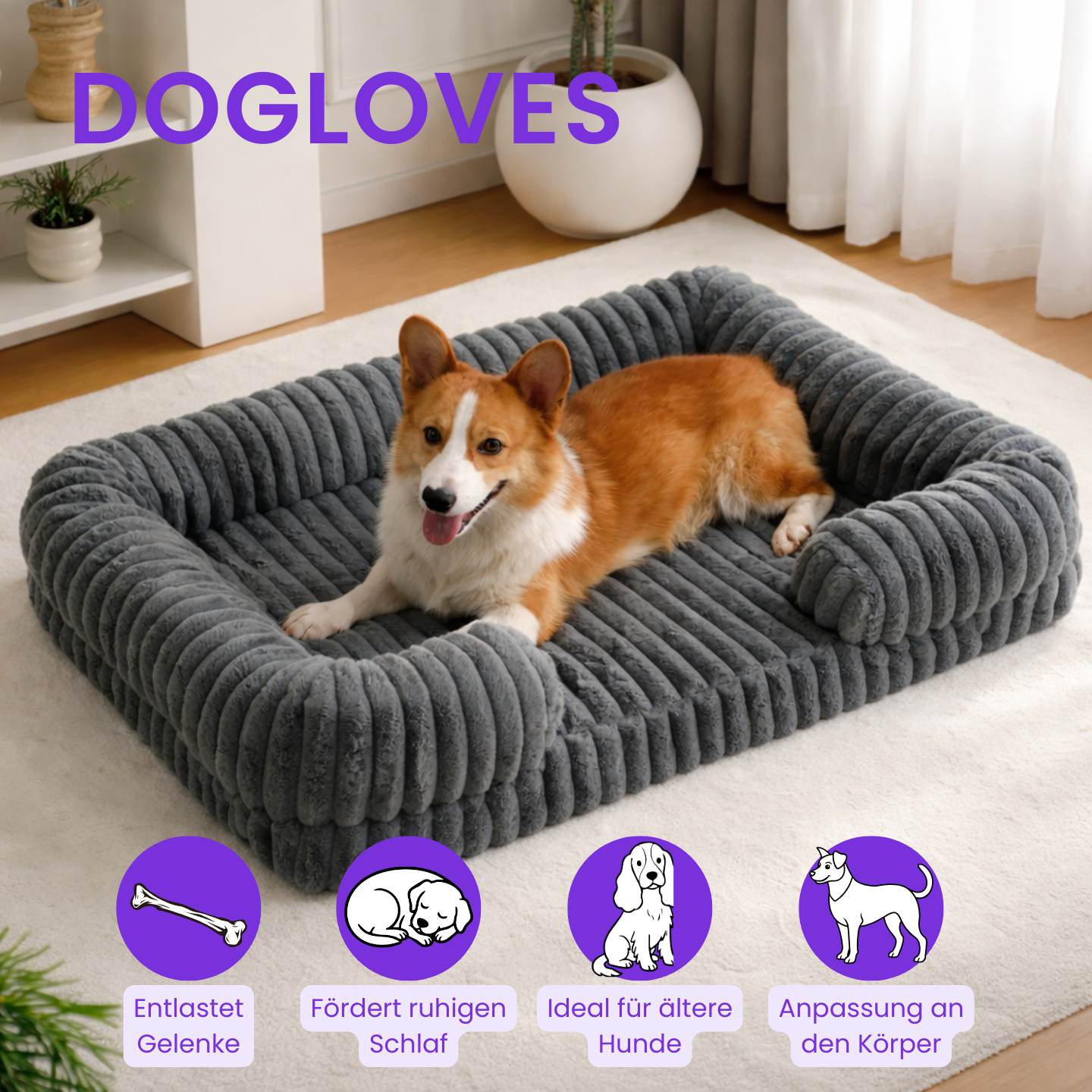 Dogloves Orthopädisches Komfort Hundebett