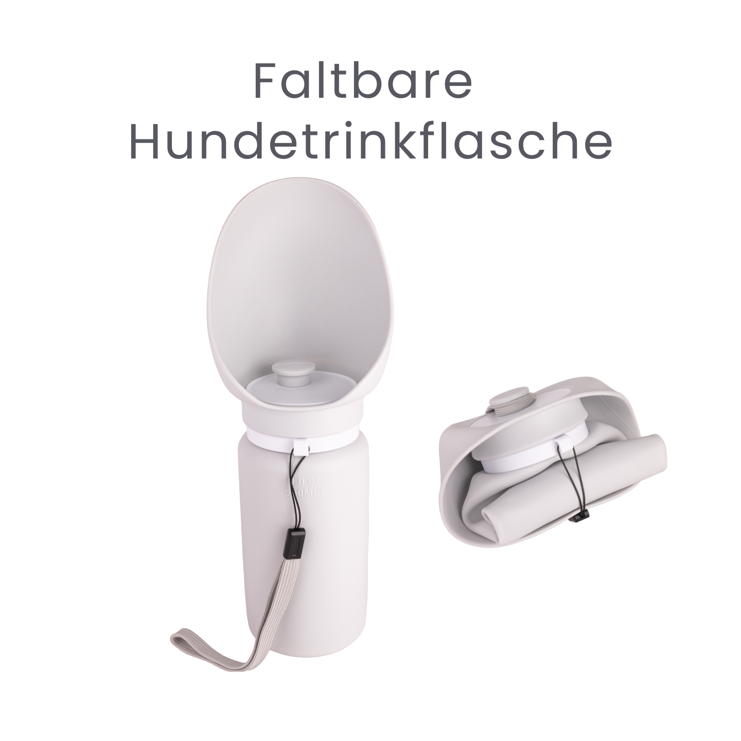 Die faltbare Hundetrinkflasche für unterwegs