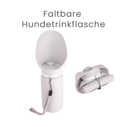 Die faltbare Hundetrinkflasche für unterwegs