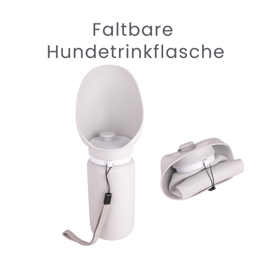 Die faltbare Hundetrinkflasche für unterwegs