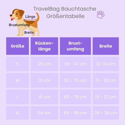 TravelBuddy Bauchtasche, für entspannte Reisen mit deinem Hund